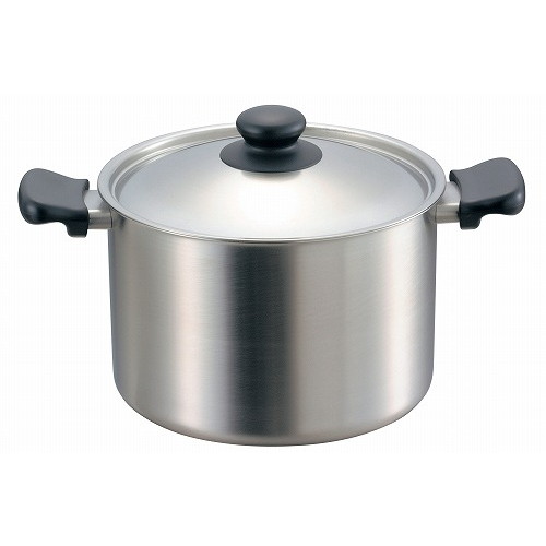 柳宗理 18-8 両手鍋 深型(つや消)22cm(12150601-1271)(代引不可)【送料無料】