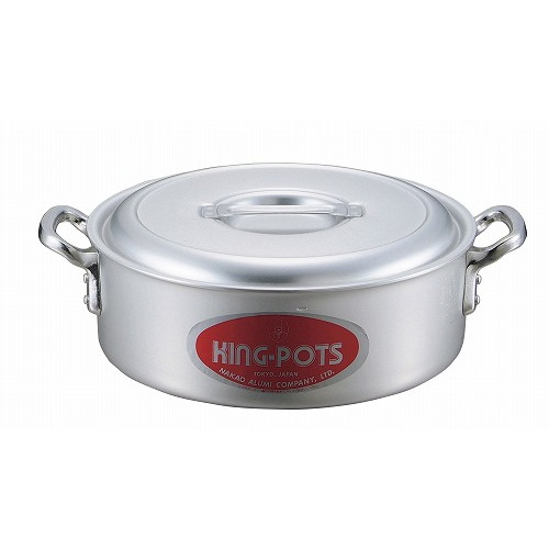 キングアルマイト 寸胴鍋(目盛付)21cm キングアルマイト 外輪鍋(目盛付)21cm(代引不可)送料無料 中尾