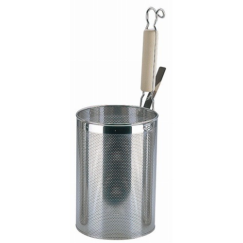 UK 18-8 パンチング 木柄 スパゲティてぼ L φ155(代引不可)【送料無料】の通販は