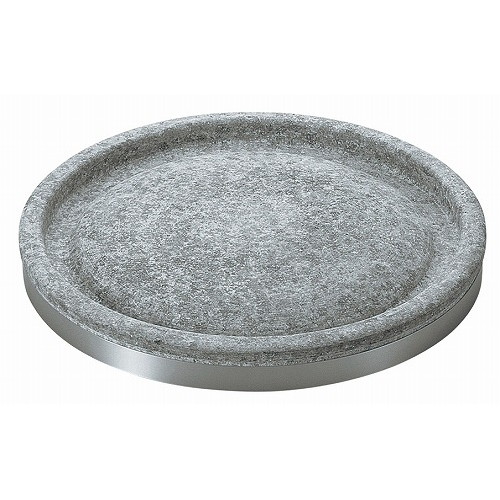 長水 遠赤 石焼プレート 丸型ハンドル無 26cm(代引不可)【送料無料】