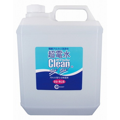 アルカリ洗浄剤 超電水 クリーンシュシュ 4L(代引不可)【送料無料】の通販は