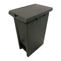 サンコー エコンダストボックス ペダル式ジョイント ♯37 2枚蓋 ブラウン(代引不可)【送料無料】