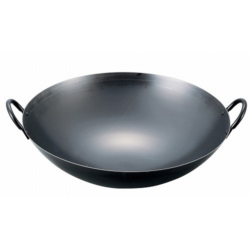 EBM 鉄ブルーテンパー プレス 中華両手鍋 45cm(代引不可)【送料無料】