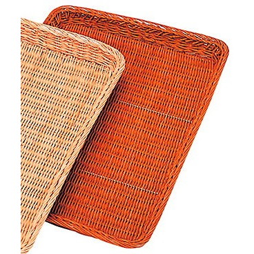 籐製 浅型パンカゴ Y-1-CH 420×295×H30(代引不可)【送料無料】