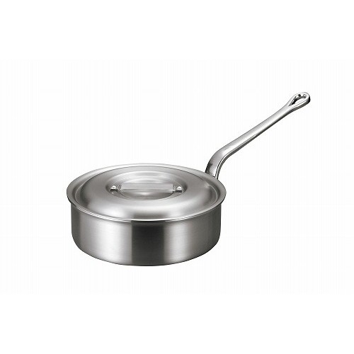 アルミ バリックス 浅型 片手鍋(磨き仕上げ)18cm(代引不可)【送料無料】の通販は
