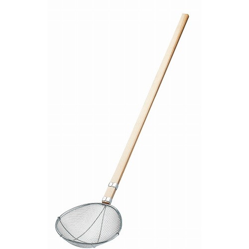 EBM 18-8 木柄 小判型 給食用スイノー 特大 6.5メッシュ(代引不可)【送料無料】の通販は