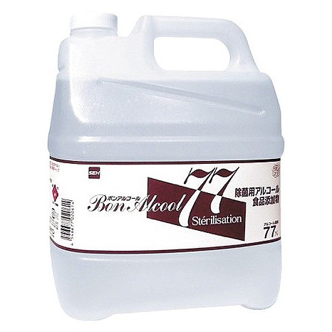 セハー エタノール製剤 ボンアルコール77 4L(代引不可)【送料無料】