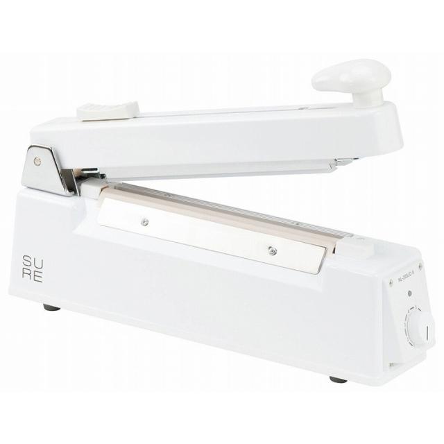 シュアー ワンランク上のシーラー 卓上タイプ(カッター付)NL-203JC-5(W) 厨房消耗品 シーラー(代引不可)【送料無料】 21,238円