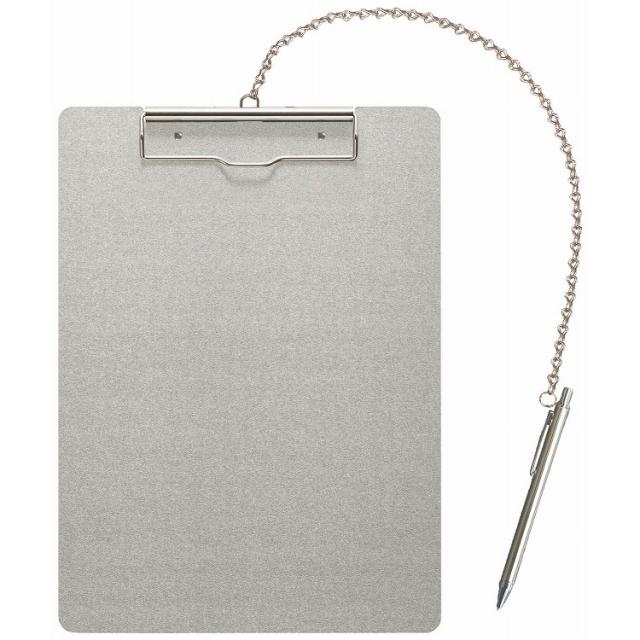 アルミクリップボード ペン付 AS-B4E-P タテ 店舗備品・防災用品 クリップボード(代引不可)【送料無料】の通販は