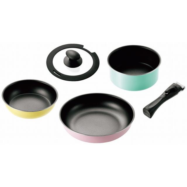 コロセレ キッチンウェア5点セット CSS-75 鍋全般 フライパン、鍋(代引不可)【送料無料】