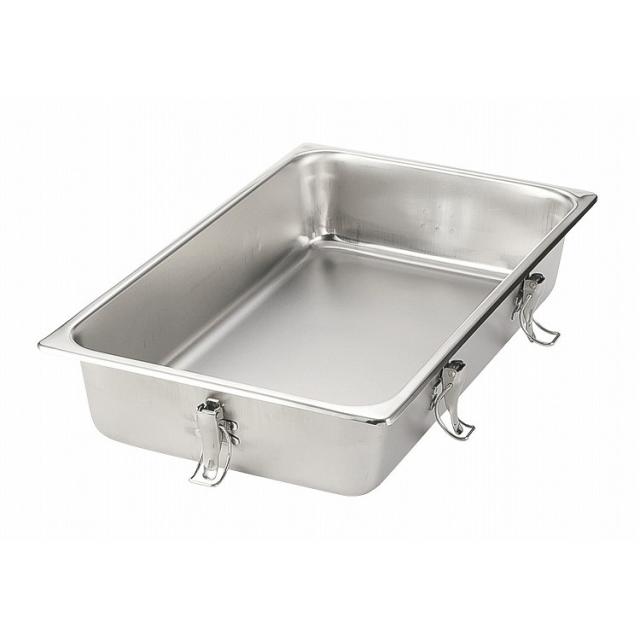 18-8 シリコンパッキン付蓋用 テーブルパン本体 2/3 100mm ホテルパン・ガストロノームパン テーブルパン(代引不可)【送料無料】