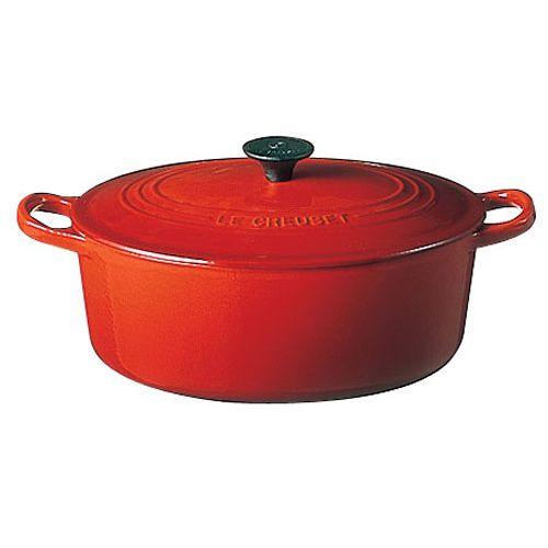 GW出品☆ル・クルーゼ　オーバル両手鍋　25㎝　 ホワイト ル・クルーゼ オーバル型 両手鍋 25cm