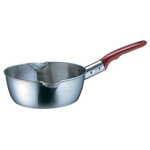 デンサン 18-8プラ柄計量雪平鍋(両口・目盛付) 21cm AYK09021【送料無料】