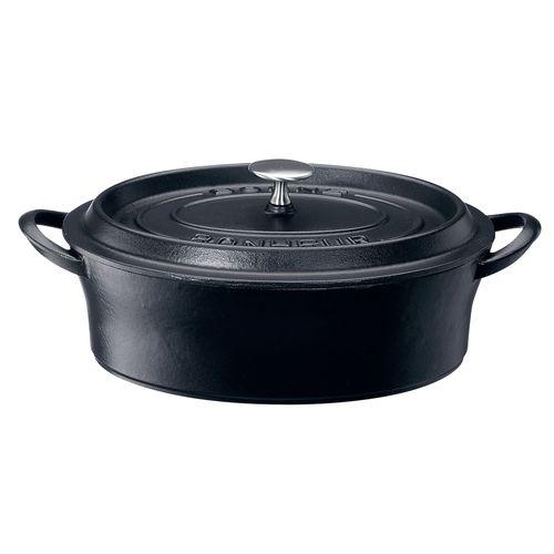 イシガキ ボン・ボネール ココットオーバル 14cm ブラック ABVB604【送料無料】の通販は
