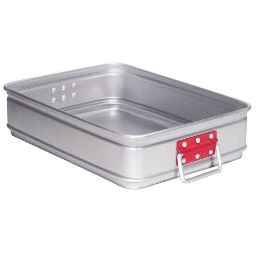 アカオアルミ アルミ カラーハンドル番重 大 110 赤 ABVB301【送料無料】の通販は 10,988円