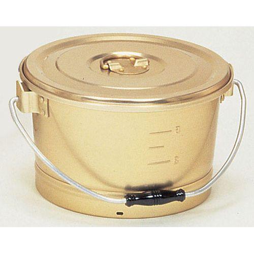 アルマイト 段付二重食缶 (大量用) 250-X (50l) オオイ金属 アルマイト 段付二重食缶 大量用 50L 250-X(ASYA003) オオイ