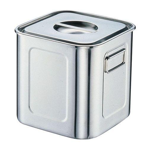 YUKIWA 18-8深型角キッチンポット (手付) 30cm AKK06030【送料無料】