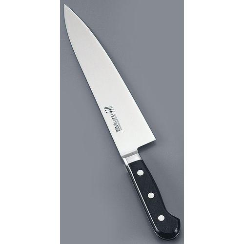 正広作 日本鋼 三徳型 牛刀 17.5cm ツバ付 0590200