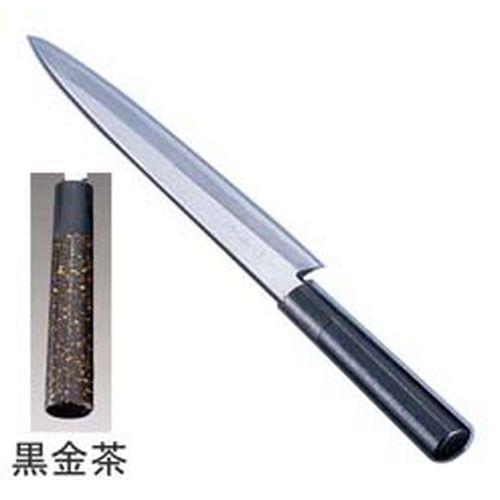 インテックカネキ 歌舞伎調和包丁 忠舟 柳刃 33cm 黒金茶 ATD0110【送料無料】