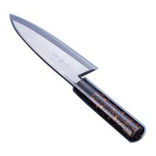 インテックカネキ 歌舞伎調和包丁 忠舟 出刃 21cm 黒金茶 ATD0213【送料無料】