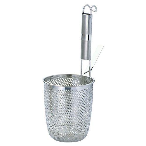 YUKIWA エコクリーン パイプ柄パンチング丸底てぼ L UK18-8 AEK1701【送料無料】