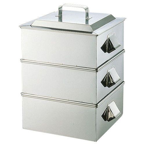遠藤商事 SA21-0業務用角蒸器 2段 33cm AMS65033【送料無料】