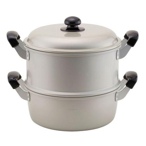 ホクア アルマイト ゆうげ紀行 蒸し器セット 24cm AMSN402【送料無料】