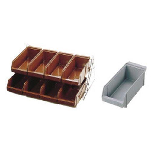 遠藤商事 SAスタンダード オーガナイザー 2段4列(8ヶ入)グレー EOC081