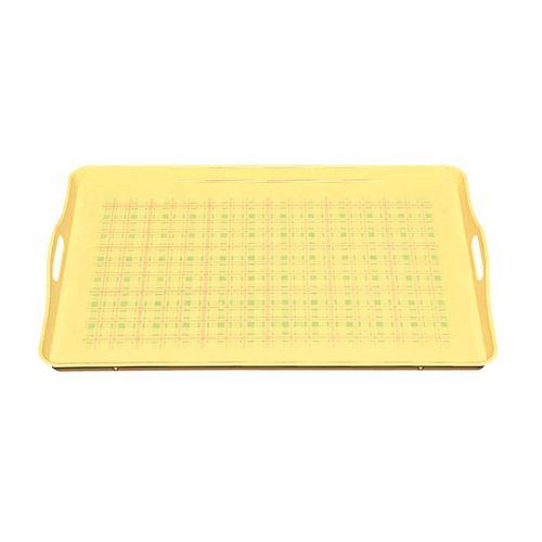 中西工芸 FRP大型配膳トレイ OHT-6240 クリーム地/チェック柄 PTL5102【送料無料】
