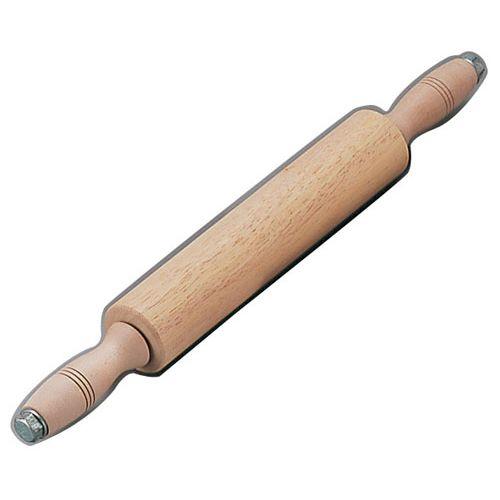 雅うるし工芸 木製ローラー式めん棒 太型(ミズメ材) φ60×300mm WMV03063【送料無料】