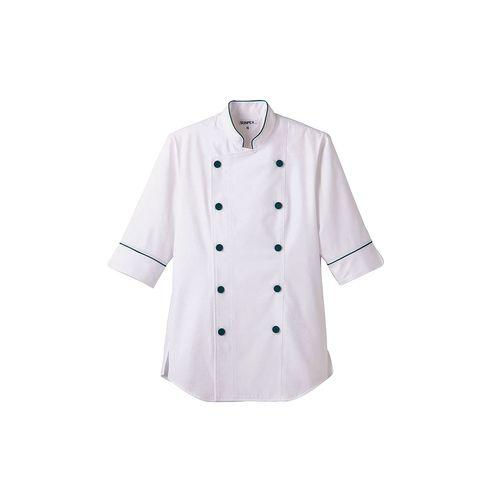 サンペックスイスト ショップコート ET-1137 ホワイト×グリーン M SKC5002【送料無料】の通販は