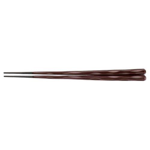 福井クラフト PBT六角一刀彫箸 (10膳入)溜 22.5cm 90030742 RHSE101【送料無料】