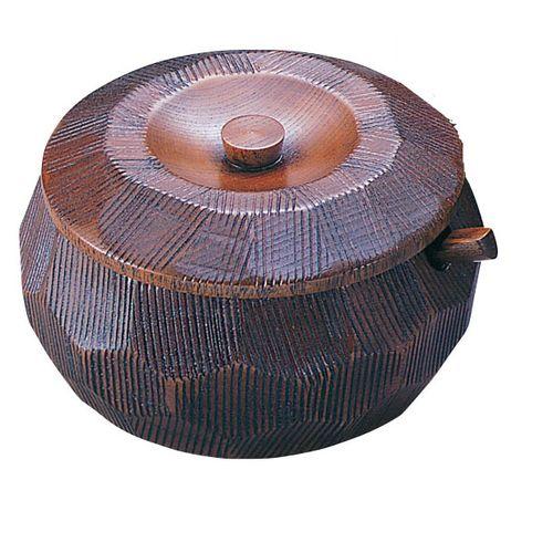 ヤマコー 摺り漆木製飯器セット(蓋付) 中 25892 RHV7702【送料無料】の通販は 4,577円