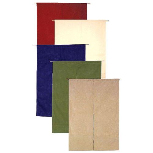 サンメルヘン 半間のれん 綿麻無地 001-05 ベージュ YHV0405【送料無料】