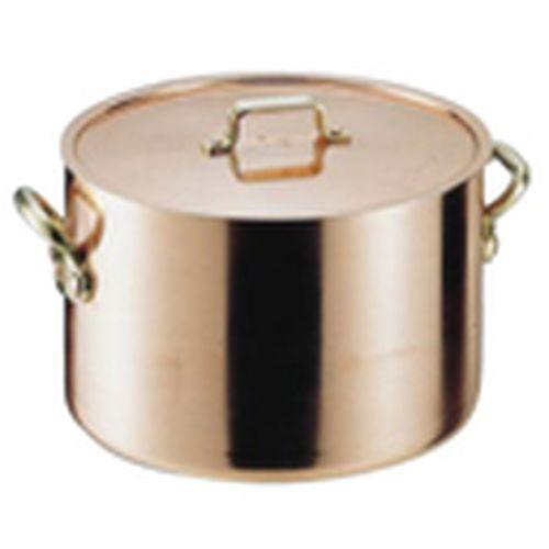 SA エトール銅 半寸胴鍋 24cm AHV05024 丸新銅器 SAエトール銅 半寸胴鍋 24cm \u203b ガス火専用 AHV05024 楽天