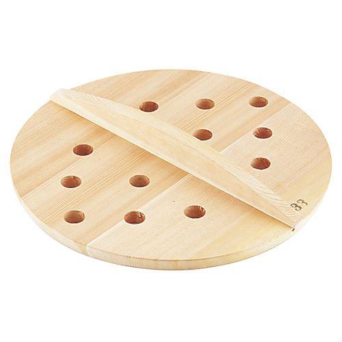 雅うるし工芸 SA厚手サワラ穴明木蓋 36cm AKB08036【送料無料】 4,726円