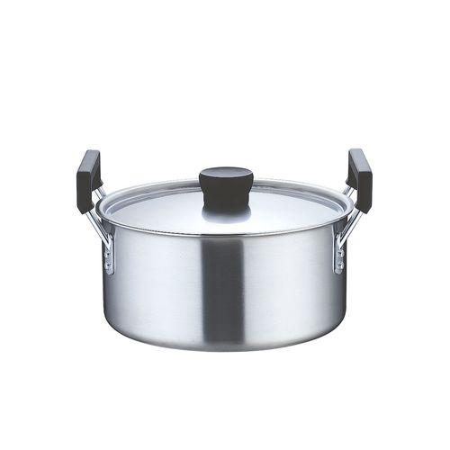 片手鍋 30cm ガス火専用 プロキング片手鍋 中尾アルミ 業務用 極厚 （ ガス火対応 目盛り付き アルミ鍋 フタ付き 片手 調理鍋 ）