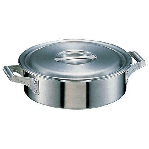 プロ用】NAKAO ALUMI 33cm 14L 両手鍋 蓋付き 中尾アルミ製作所 片手鍋