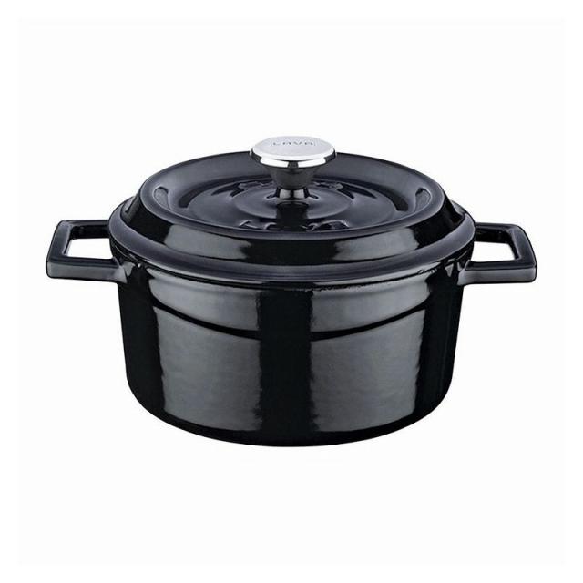 LAVA 無加水鍋 ラウンドキャセロール 32cm LV0081 IH対応 ホーロー鍋 両手鍋 おしゃれ 保温(代引不可)【送料無料】の通販は 22,853円