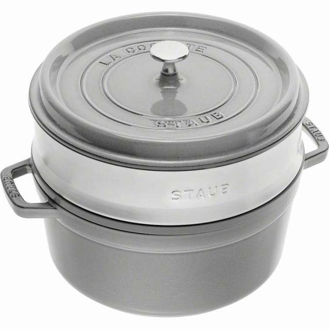 ストウブ ピコ・ココット スチーマーS 26cm40510-605GR(代引不可)【送料無料】