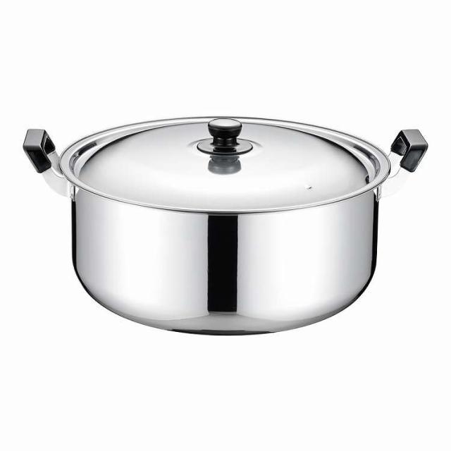 TKG ステンレス プラ柄 実用鍋 39cm(代引不可)【送料無料】