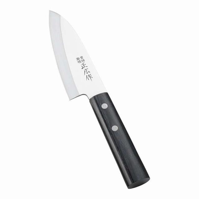 正広作 ステンレス和包丁 出刃左利き用 10653 12cm(代引不可)【送料