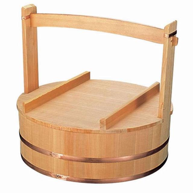 木製出前岡持(椹製) 45cm(代引不可)【送料無料】