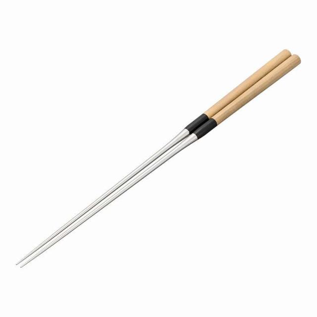 白木柄 盛箸(積層強化木柄付) 210mm(代引不可)【送料無料】