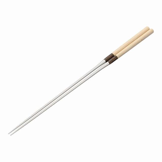 白木柄 盛箸(積層強化木柄付) 270mm(代引不可)【送料無料】