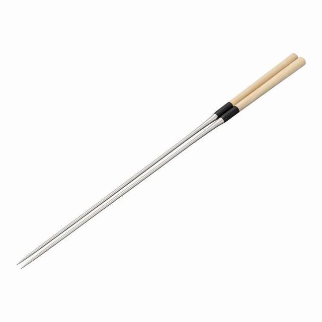 白木柄 盛箸(積層強化木柄付) 300mm(代引不可)【送料無料】