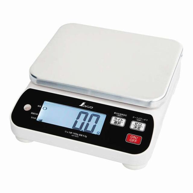 シンワ 防水・防塵デジタルはかり WP 6000g 70038(代引不可)【送料無料】