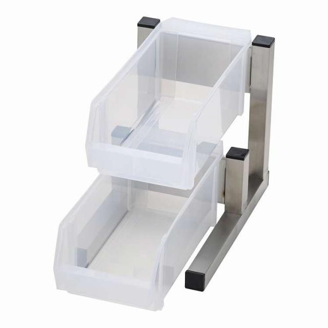 TKG 18-8スマート オーガナイザー 2段1列(2ヶ入) ホワイト(代引不可)【送料無料】