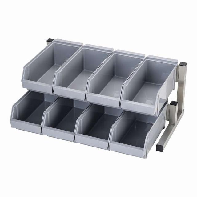 TKG 18-8スマート オーガナイザー 2段4列(8ヶ入) グレー(代引不可)【送料無料】