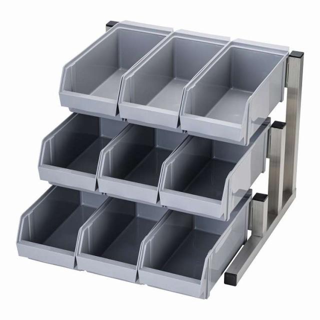 TKG 18-8スマート オーガナイザー 3段3列(9ヶ入) グレー(代引不可)【送料無料】